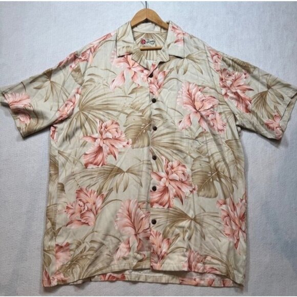 Hilo Hattie The Hawaiian Original Button Front S/S Floral Shirt Men's 2XL 2X - Picture 1 of 4